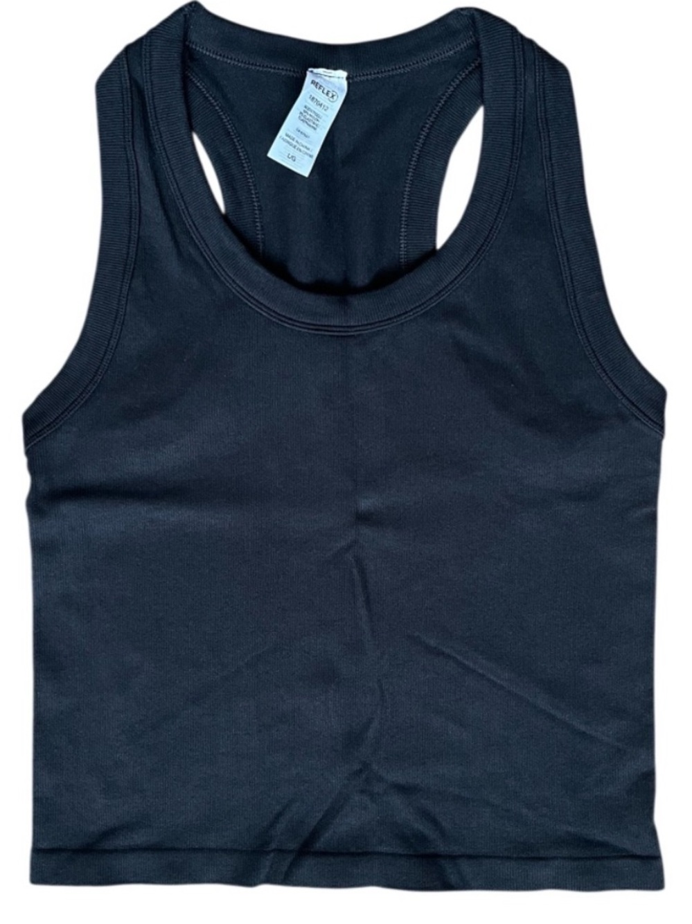 🌸2/$12🌸 Reflex Ribbed Racerback Tank Black Size Large